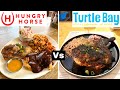 Burnt chicken  hungry horse vs turtle bay  is there a winner