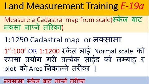Measurement 1:1250 map by 1"=100