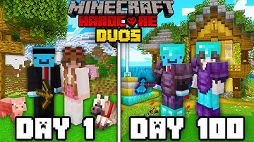 We Survived 100 Days in Minecraft Hardcore... DUOS!