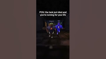 Tank dies, you run. It