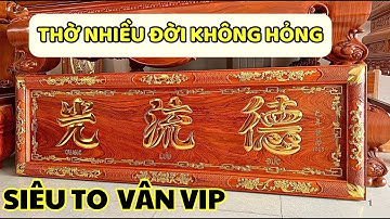 Nội Thất Phòng Thờ Gỗ Hương Đá Với Hoành Phi Câu Đối Vip Siêu Vân