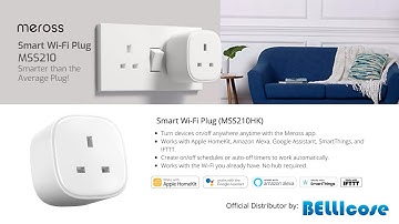 Meross Smart Wi-Fi Plug (MSS210HK), it work with Apple Homekit, Google assistant, Alexa, IFTT & more