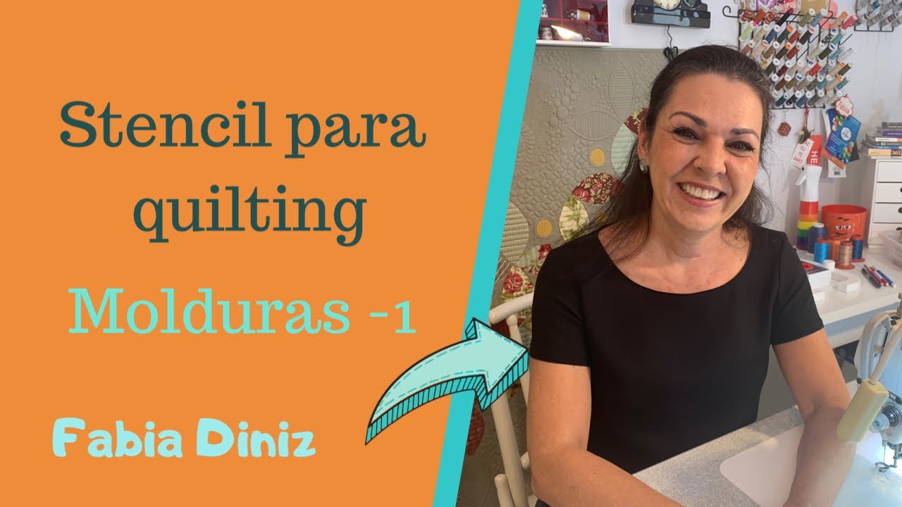 Como usar stencil para Quilting - molduras - vídeo -1