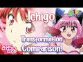 Ichigo Transformation New VS Old Tokyo Mew Mew New High Quality Comparison 