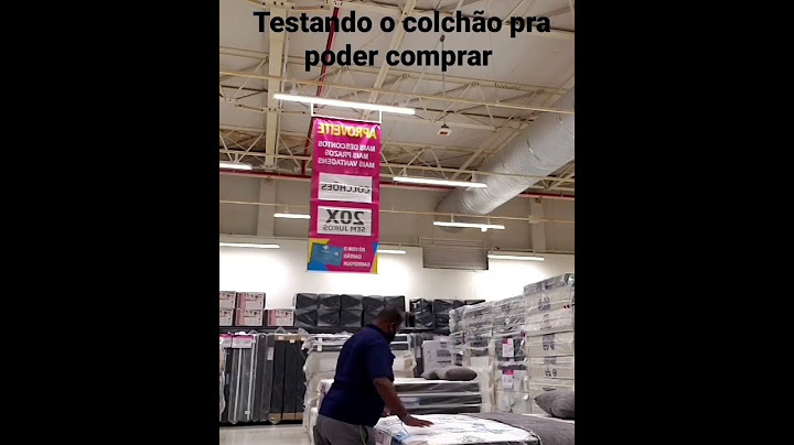 TESTANDO O COLCHÃO