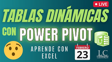 🔴 Diseña TABLAS DINÁMICAS usando POWER PIVOT | Clases en vivo 2023 #powerpivot