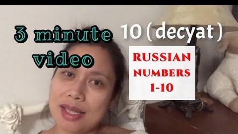 LEARNING RUSSIAN NUMBERS 1-10 in 3 minutes