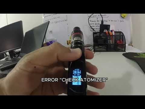 Mi vaporizador tiene el Error"CHECK ATOMIZER" VooPoo mojo " My vaporizer doesn't recognize the coil