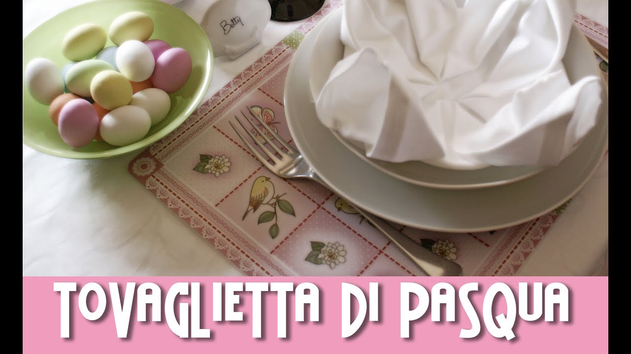 Diy tovaglietta fai da te per pasqua youtube Tovagliette fai da te