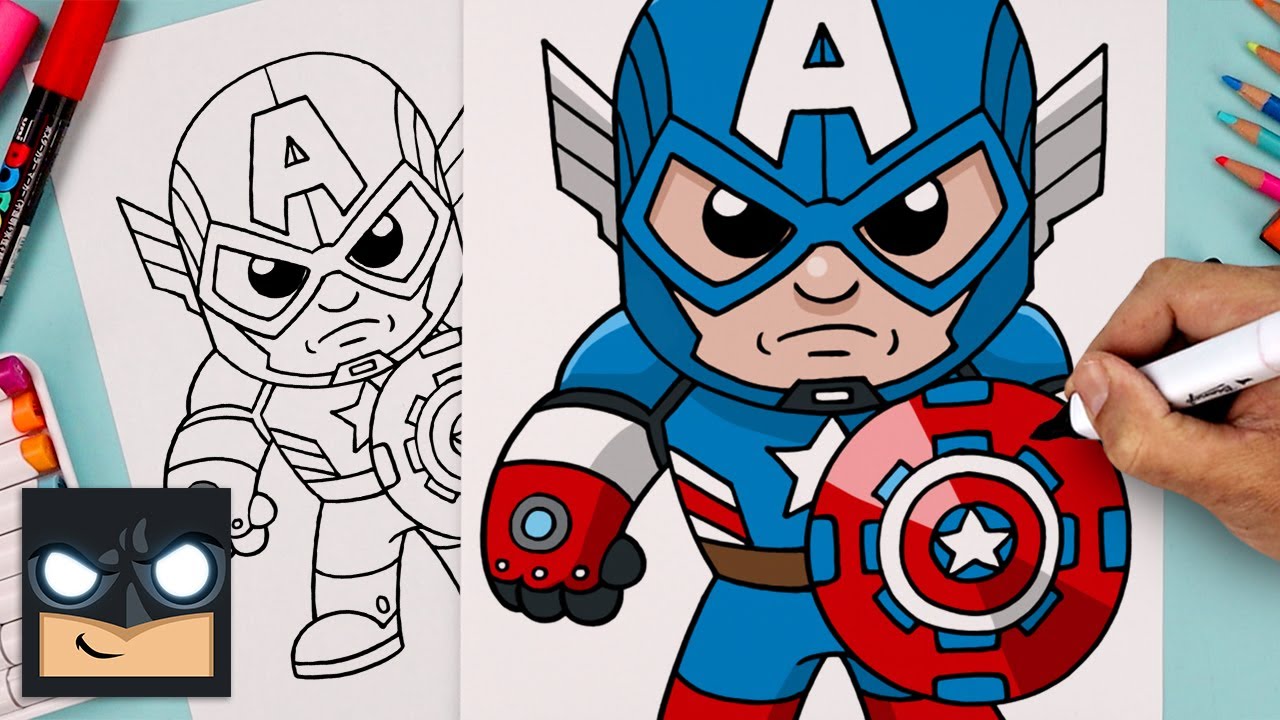 Marvel Rivals Draw How To Draw Captain America | Marvel Rivals - YouTube