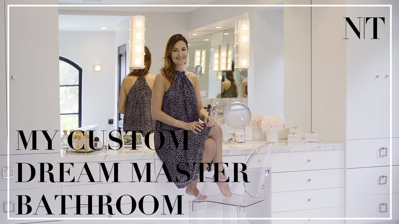 MY CUSTOM DREAM PRIMARY BATHROOM REVEAL! | First ever peek into my luxury bathroom | NINA TAKESH