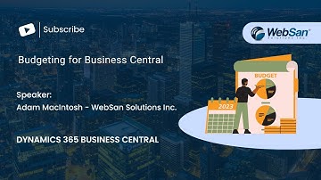 Budgeting for Business Central