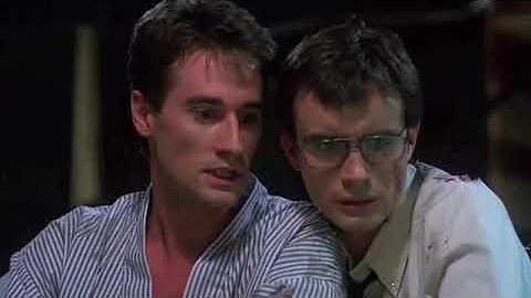 Herbert West and Dan Cain grabbing each other for ...