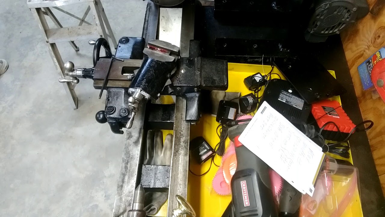 Grinding attachment for Atlas lathe part 6(2) YouTube