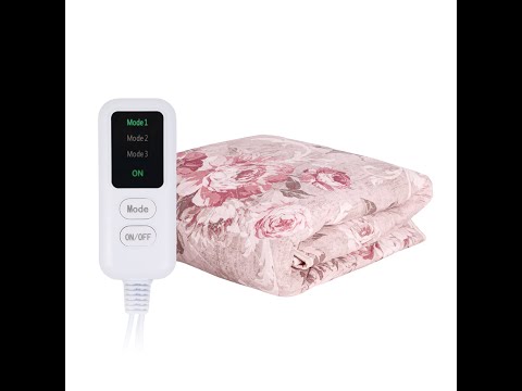 Электропростынь EcoSapiens Linen пионы 150х90 см