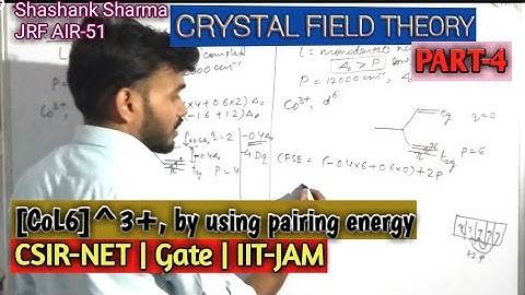 Crystal field theory part-4 | CSIR-NET| GATE| IIT-JAM