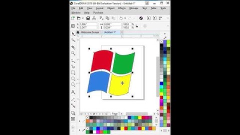 microsoft windows logo design in coreldraw #shorts #youtubeshorts #coreldraw #windows #logodesigner