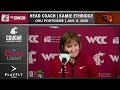 WSU WBB: "Demand more Energy" | Kamie Ethridge Oregon State Postgame | 1/8/26