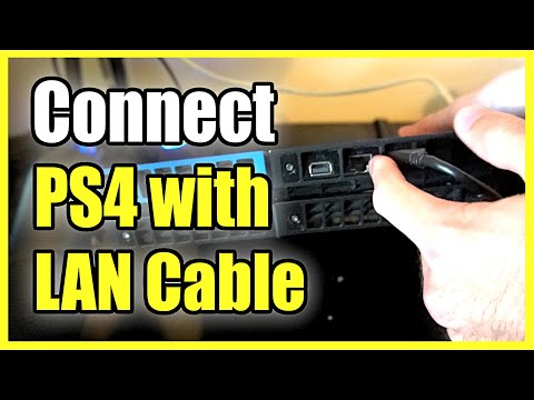 How to CONNECT PS4 with LAN CABLE & Setup Internet Connection (Best Method)