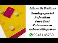 Rajasthan pure zari kota sarees at unbeatable prices purezarikota purezarikotasarees zarikotasari