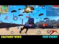 free fire factory roof headshot hacker - ff king of factory fist fight lone wolf overpower gameplay