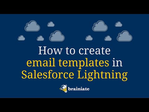 How to Create Email Templates in Salesforce Lightning Experience
