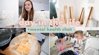 sharing some mental health struggles, house updates, skincare, baking bread | DAY IN THE LIFE VLOG