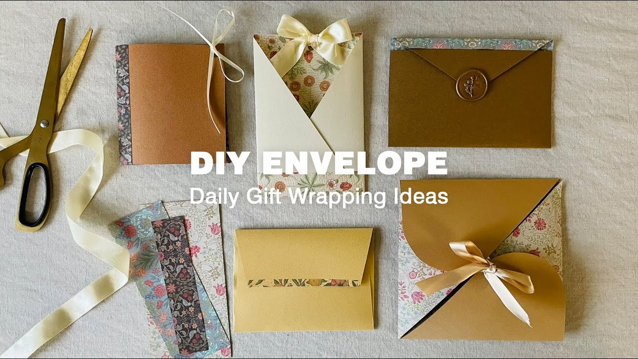 【IDEAS】手工藝 Arts & Crafts｜手作信封 DIY Envelope｜Amifa 素材紙、裝飾貼、文具｜威廉莫里斯 William Morris｜手作創意靈感 Craft Ideas