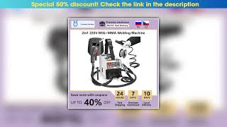 Limited 2in1 MIG MMA Welders Carbon Dioxide Gases-Shielded and Manual Welding IGBT DC Inverter Weld