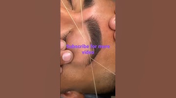eyebrow threading video in easy process#shorts video