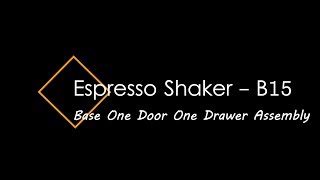 Kingston Espresso Shaker - Base One Door One Drawer ready to assemble cabinet