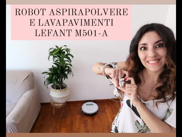 Robot Aspirapolvere e lavapavimenti, LEFANT M501-A 