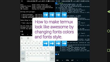 How to change fonts/Colors in termux app. @Jimmy_Neutron