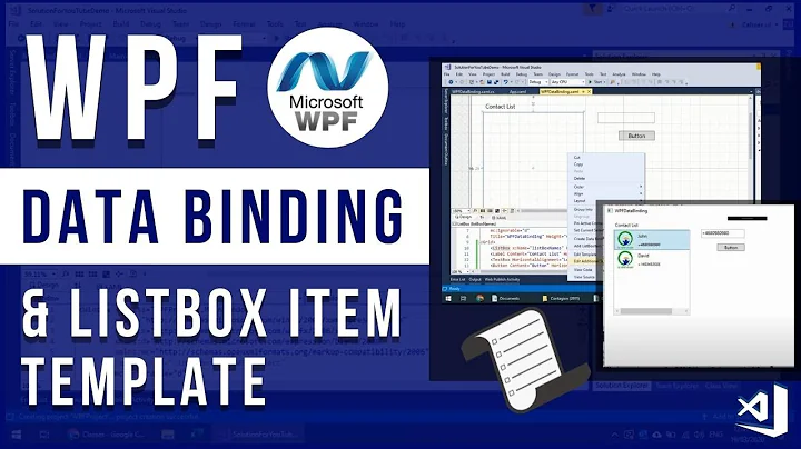 WPF Data Binding and ListBox Item Template