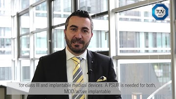 TÜV SÜD - MDR Interpretation by Bassil Akra: When is SSCP / PSUR needed?