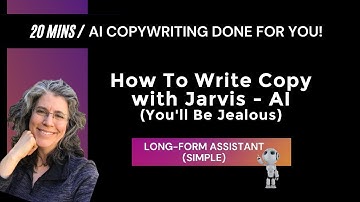 AI Copy Done For You | How to Write Copy With Jarvis - AI (You