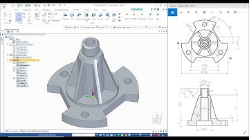 Solid Edge Part modelling | Solid Edge Revolve, Circular Pattern, Extrude Cut