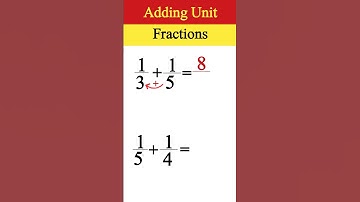 💯🤯 Adding Unit Fractions #shorts #unit #fraction #addition #like #maths #additionfractions