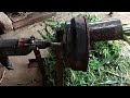 Amazing idea Drill hack chaff cutter || diy grass cutter || how make mini chaff cutter from drill