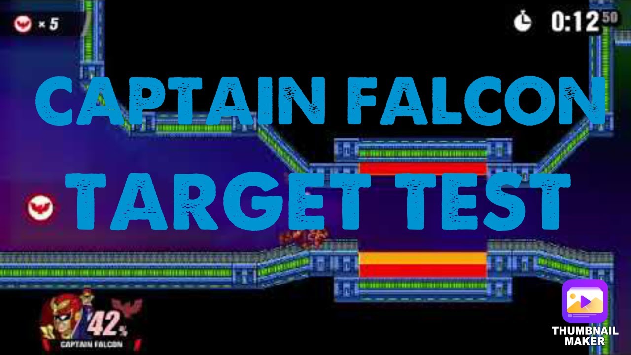 Captain Falcon's Target Test in Super Smash Flash 2