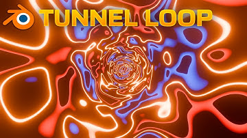 How to create a TUNNEL TEXTURE LOOP Animation in Blender