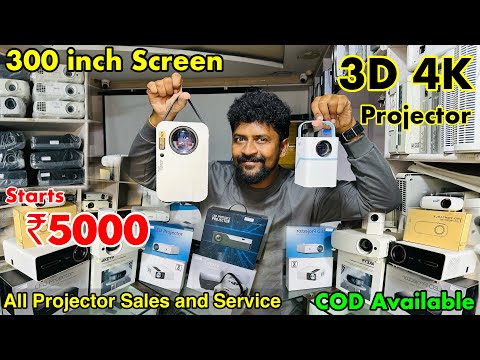 4K 3D Portable Projector / ₹5000 Cheapest Branded Projector