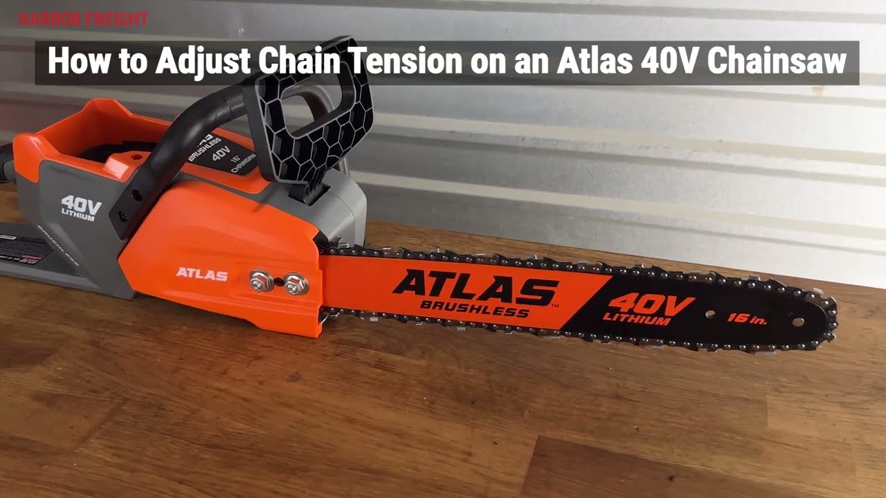 Atlas 40V Brushless Cordless 16 in. Chainsaw - Tool Only