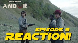 ANDOR EPISODE 5 REACTION! | Star Wars Andor Disney Plus Episode 5 | Star Wars Reaction | Star Wars