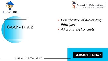 GAAP- Part2 | Accounting Conventions | Financial Accounting | eLearning Video