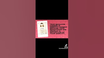 True behavior change is identity change- James Clear (Atomic Habits)