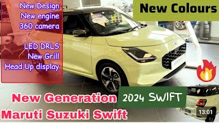 Swift 2024 | new generation ☑️walkaround ☑️review 360 camera | new alloys | best mileage | hybrid