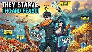 I HOOK Everything That Floats & HOARD FEAST While 7 BILLION Players STARVE at Sea! | Manhwa Recap screenshot 1