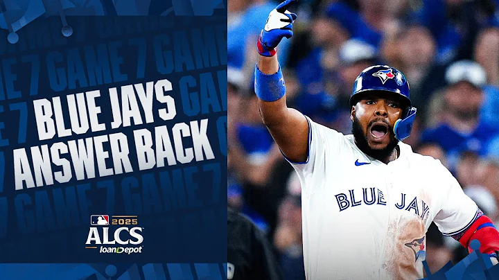 INSTANT ANSWER! 😱 The Blue Jays get a run right back to tie it the 1st inning of ALCS Game 7! 💪