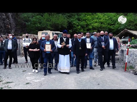 Пасха в Карабахе. Удины Азербайджана провели богослужение в монастыре Худавенг